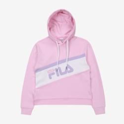 Fila Shaded Block Crop - Naisten Hoodie - Pinkki | FI-60742